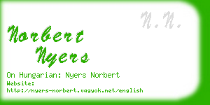 norbert nyers business card